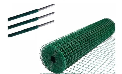Green welded wire mesh roll